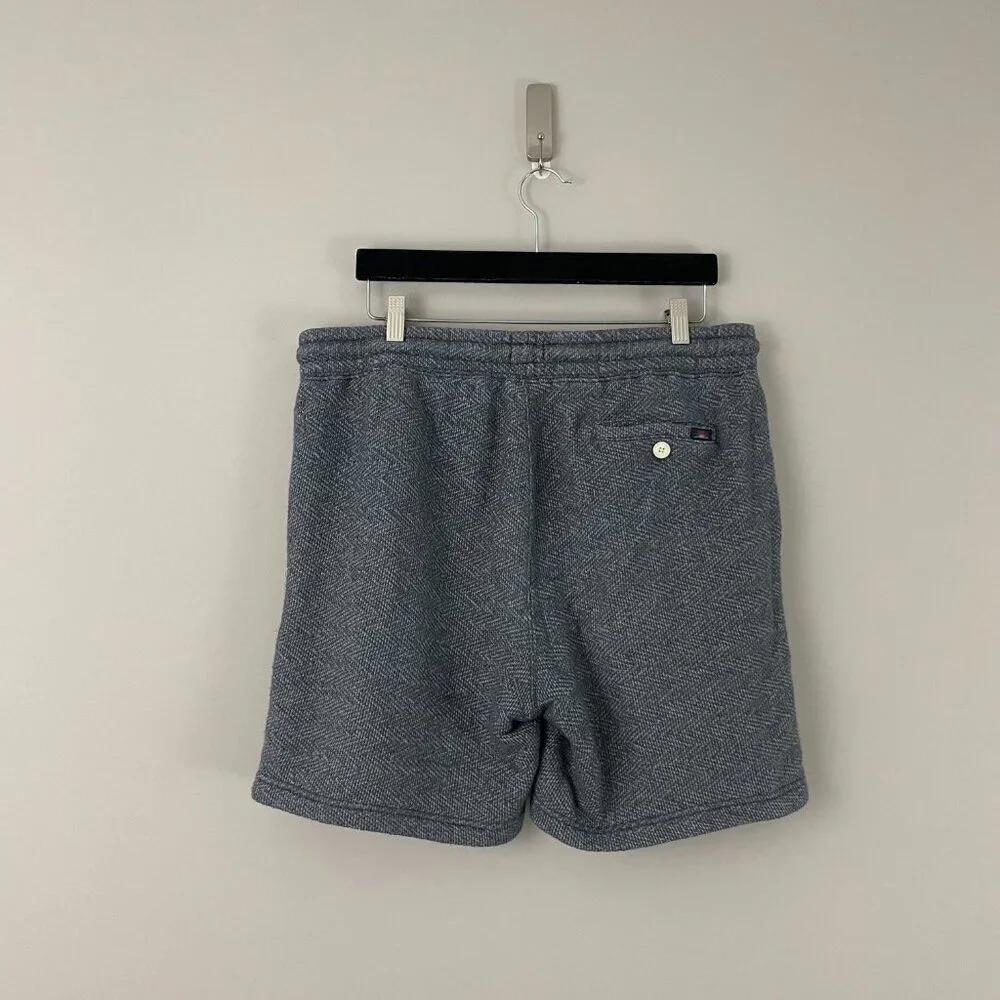 Faherty Whitewater Pull On Sweat Shorts in Gray Men's Size XXL